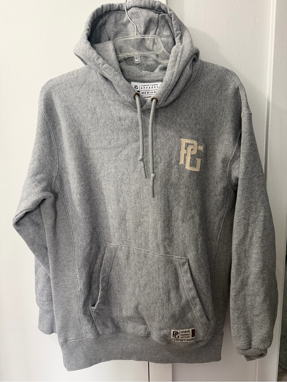 Perfect Game! Embroidered Gray Hooded Sweatshirt - Men's Pullover.